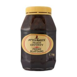 a tub of Mrs Balls Peach Chutney 1.1kg