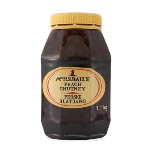 a tub of Mrs Balls Peach Chutney 1.1kg