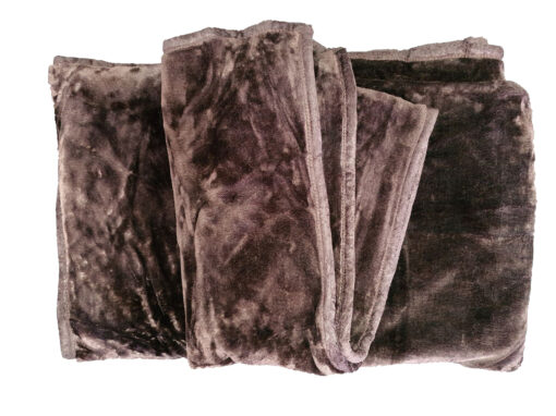 Queen Faux Mink Blanket Java/Dark Brown 2 Ply