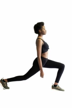 Ladies Ponte Tights Charcoal - Image 2