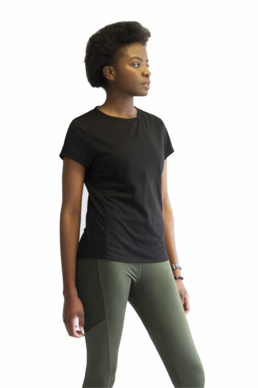 Ladies Short Sleeve T-Shirt Black