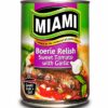 a can of Miami Boerie Relish Garlic 450G