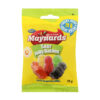 a packet of Maynards Sour Babies Jellys 75g on white background