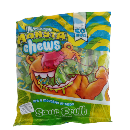 Amazon Monsta Chews Sour Fruit 50's 350g