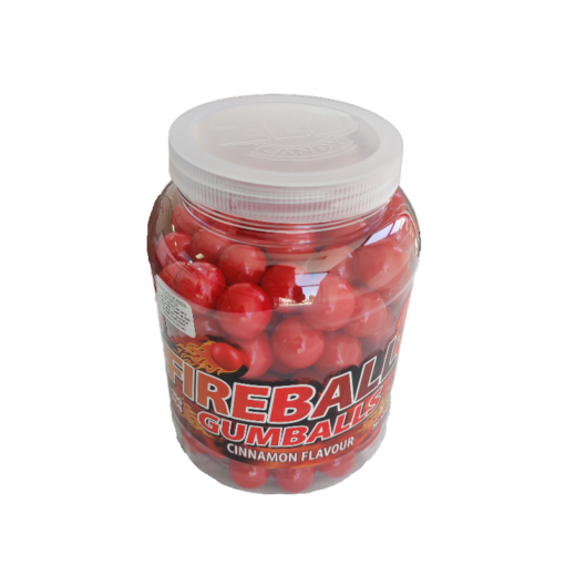 Gum-Bo Ballz Fire Balls Cinnamon Flavour Gumballs 975G (Approx 150 Pieces)