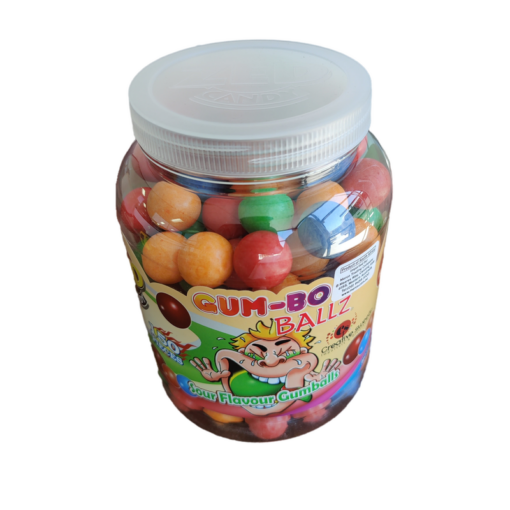 Gum-Bo Ballz Sour Flavour Gumballs 975G  (Approx 150 Pieces)