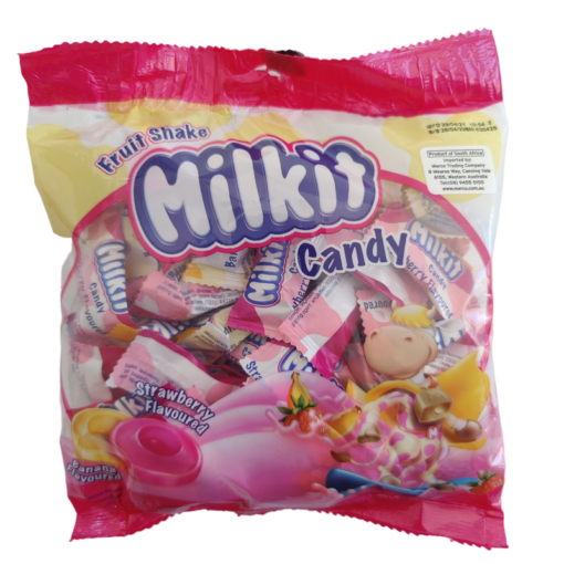 Milkit Chews Fruit Shake Banana & Strawberry Flavoured 72's 200G