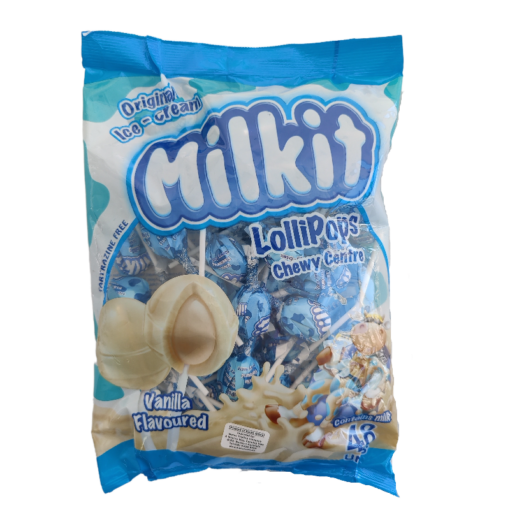 Milkit Lollipops Original Ice-Cream Vanilla Flavoured 48'S
