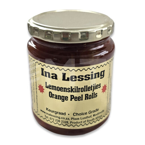 Ina Lessing Orange Peel Rolls (Lemoenskilrolletjies) 400g