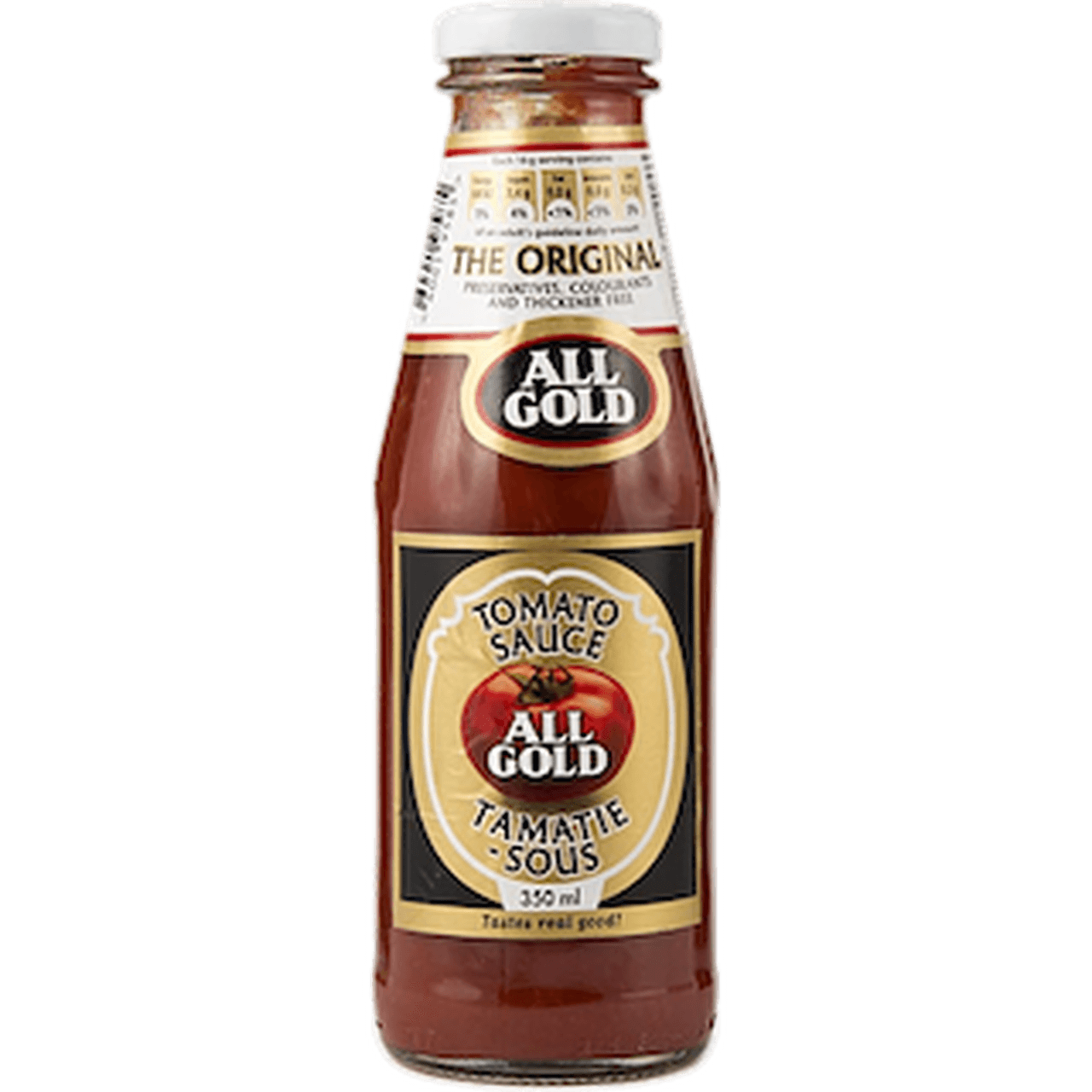 a bottle of All Gold Tomato Sauce 350ml