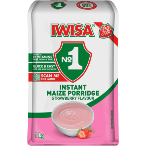 Iwisa Instant Breakfast Porridge Strawberry 1kg