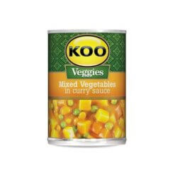Koo Mixed Vegetables In Curry Sauce 420g Best Before 04/07/2025